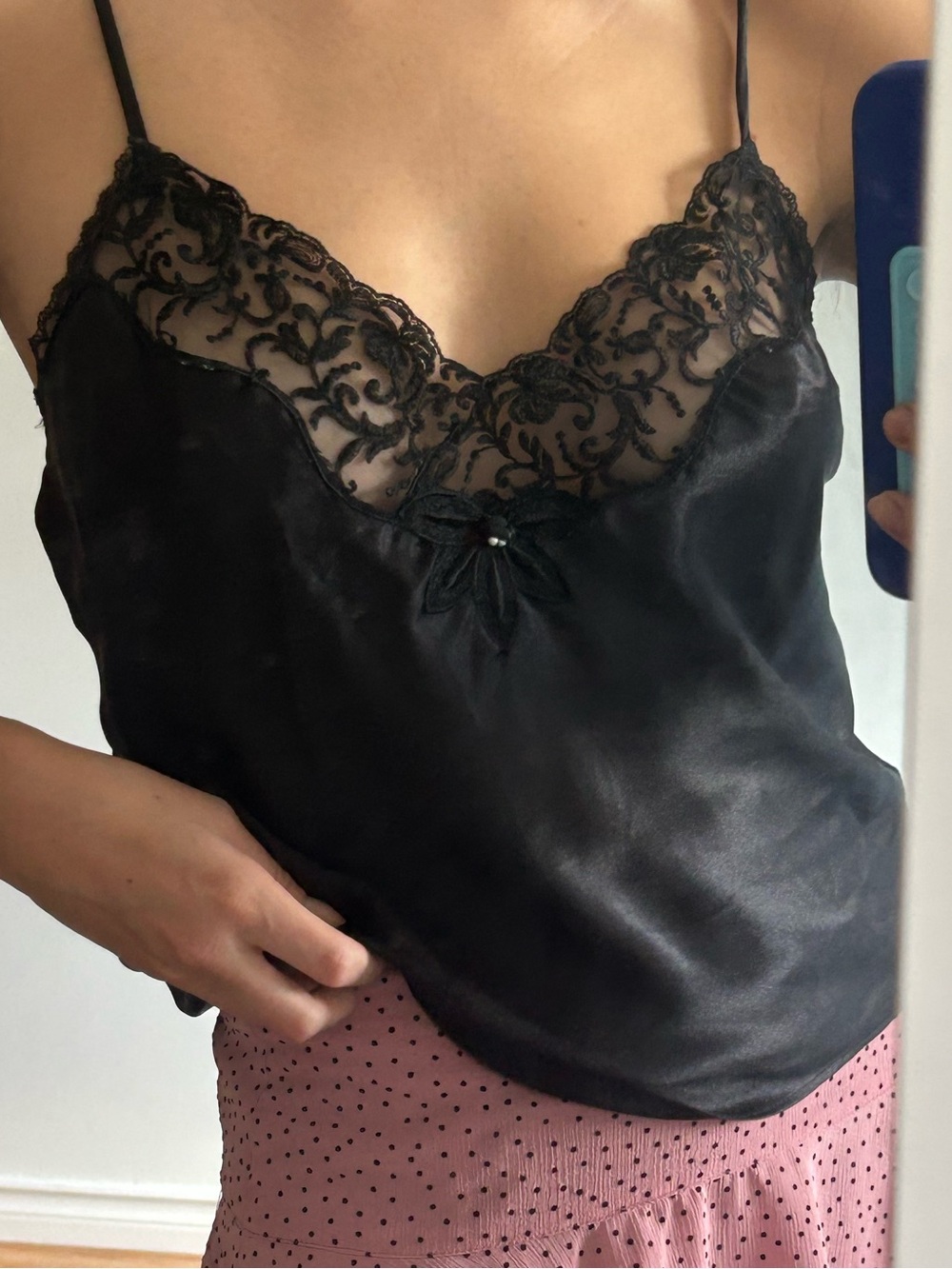 VINTAGE Christian Dior Lace Cami